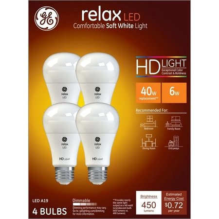 CURRENT Ge 4Pk 6W Sw Rel Bulb 42975